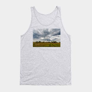 Stormy clouds over meadow Tank Top